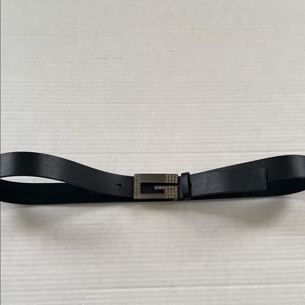 Guess Black Leather Belt Bag